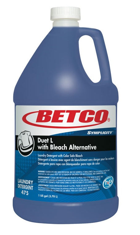 Betco 47504-00 Fresh Scent High Efficiency Liquid Laundry Detergent, 1-Gallon