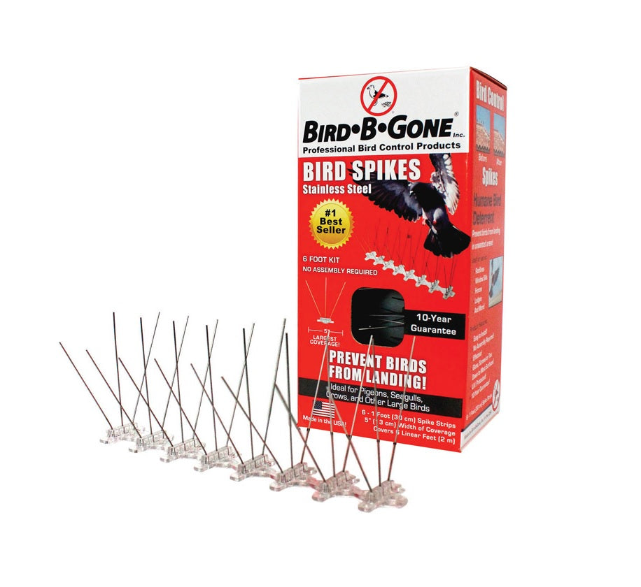 Bird-B-Gone MM2001-5/6 Stainless Steel Bird Spikes, 1-1/2"