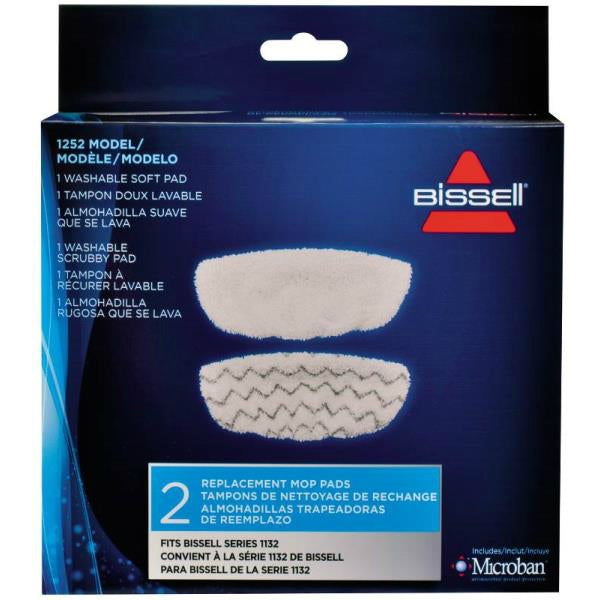 Bissell 1252 Symphony Steam Mop Pad Kit