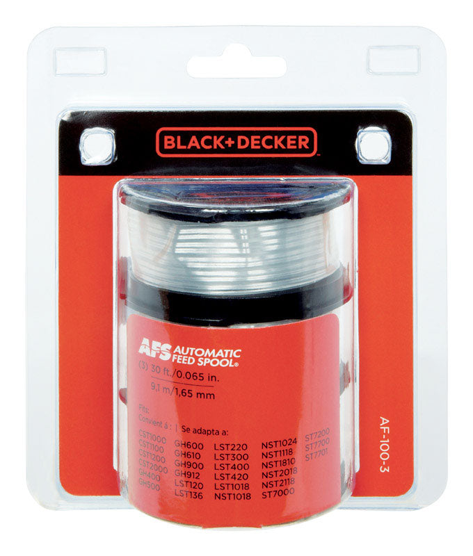 Black & Decker AF-100-3 Replacement Line Trimmer Spool, Pack of 3