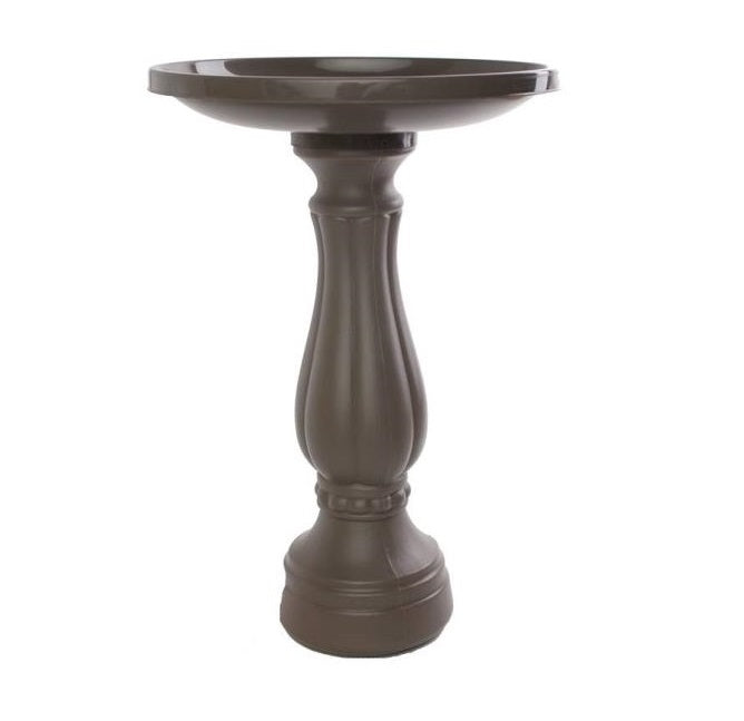 Bloem 270-60 Promo Bird Bath with Pedestal, Peppercorn