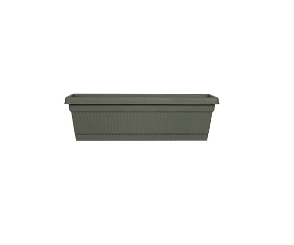 Bloem DCBT18-42 Dura Cotta Plant Window Box, Living Green, 18"