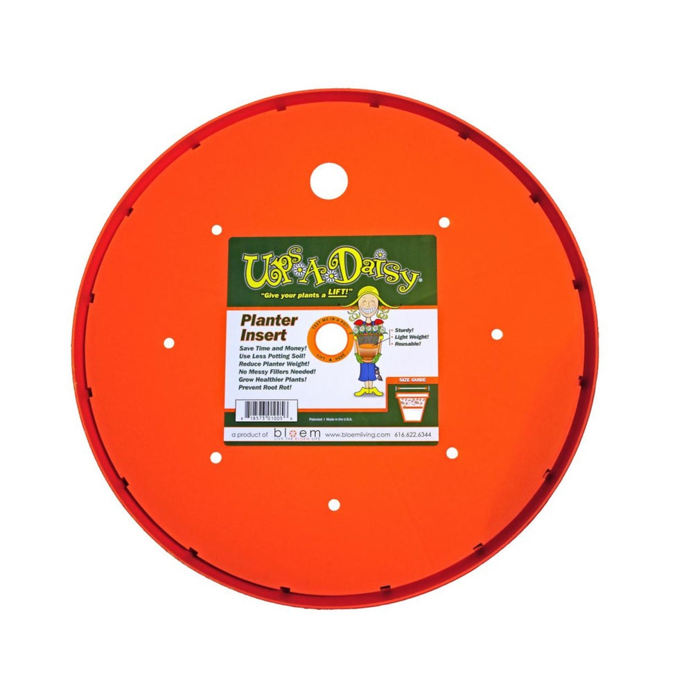 Bloem T6326 Ups-A-Daisy Round Plant Lift, Orange