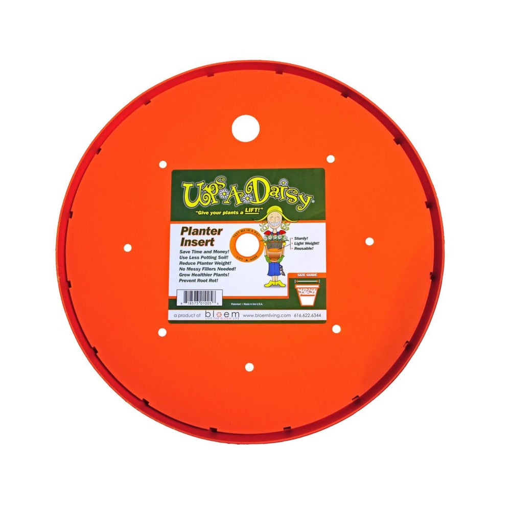 Bloem T6327 Ups-A-Daisy Round Plant Lift, Orange