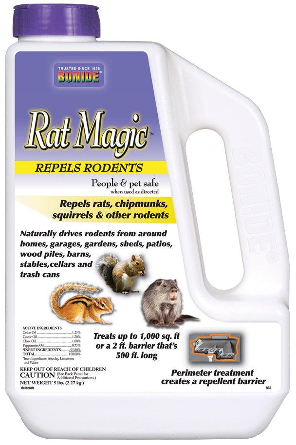 Bonide 863 Rat Magic Rodent Repellent, 5 lbs