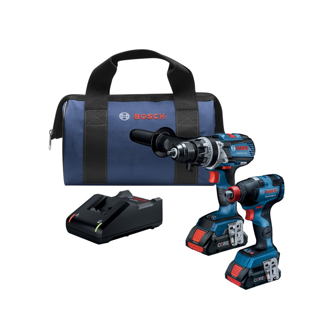 Bosch GXL18V-224B25 Drill / Driver Combo Kit, 18V