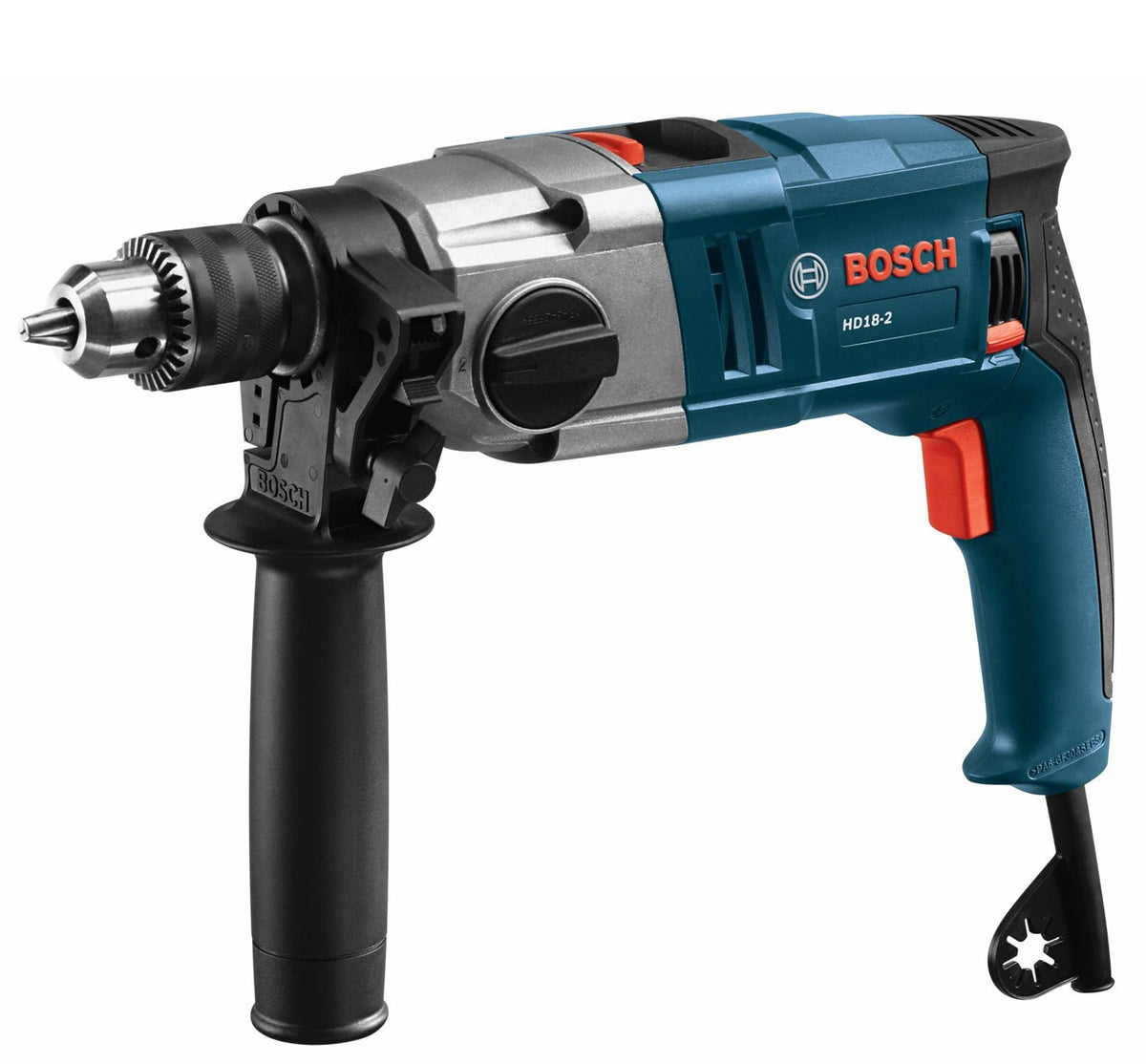 Bosch HD18-2 VSR Hammer Drill, Blue, 8.5 amps