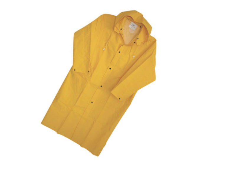 Boss 3PR8000YS Pvc Small Raincoat, 48", 35 Mil, Yellow