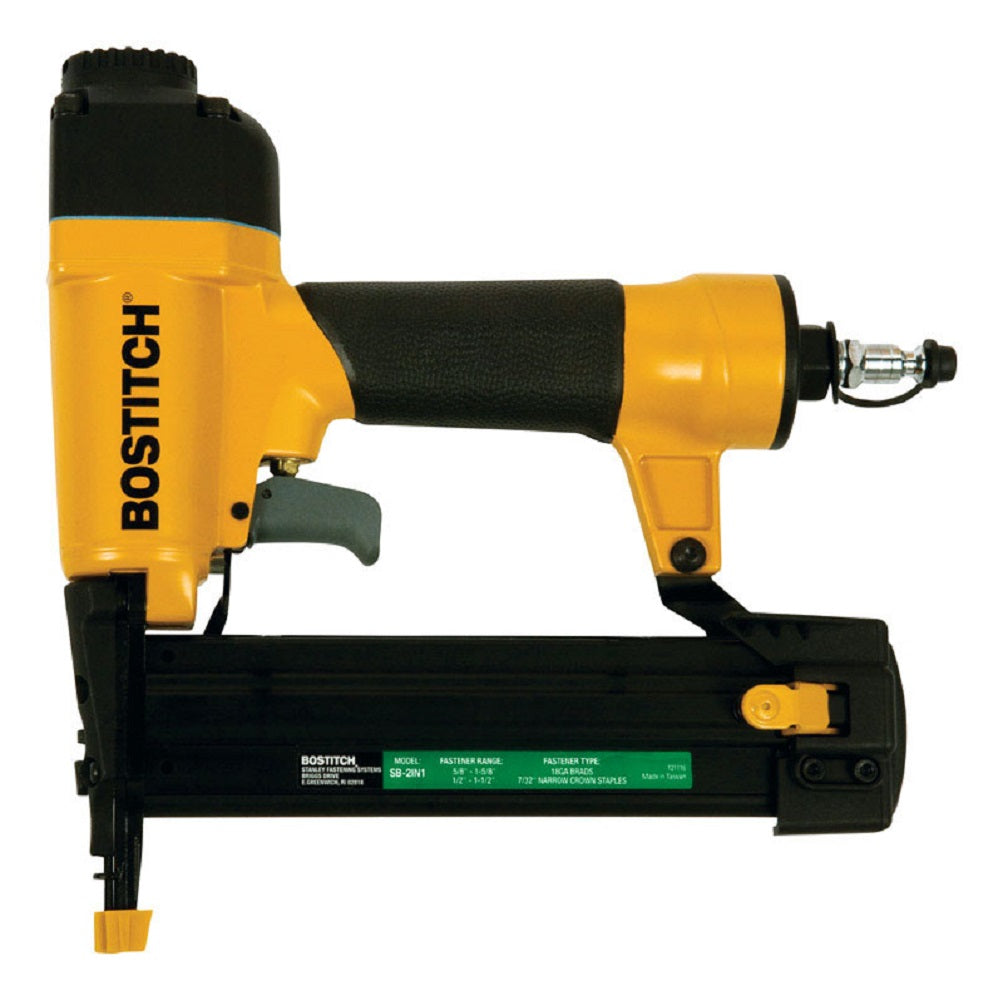 Bostitch SB-2IN1 Staple & Nail Gun Combination Tool Set, Yellow