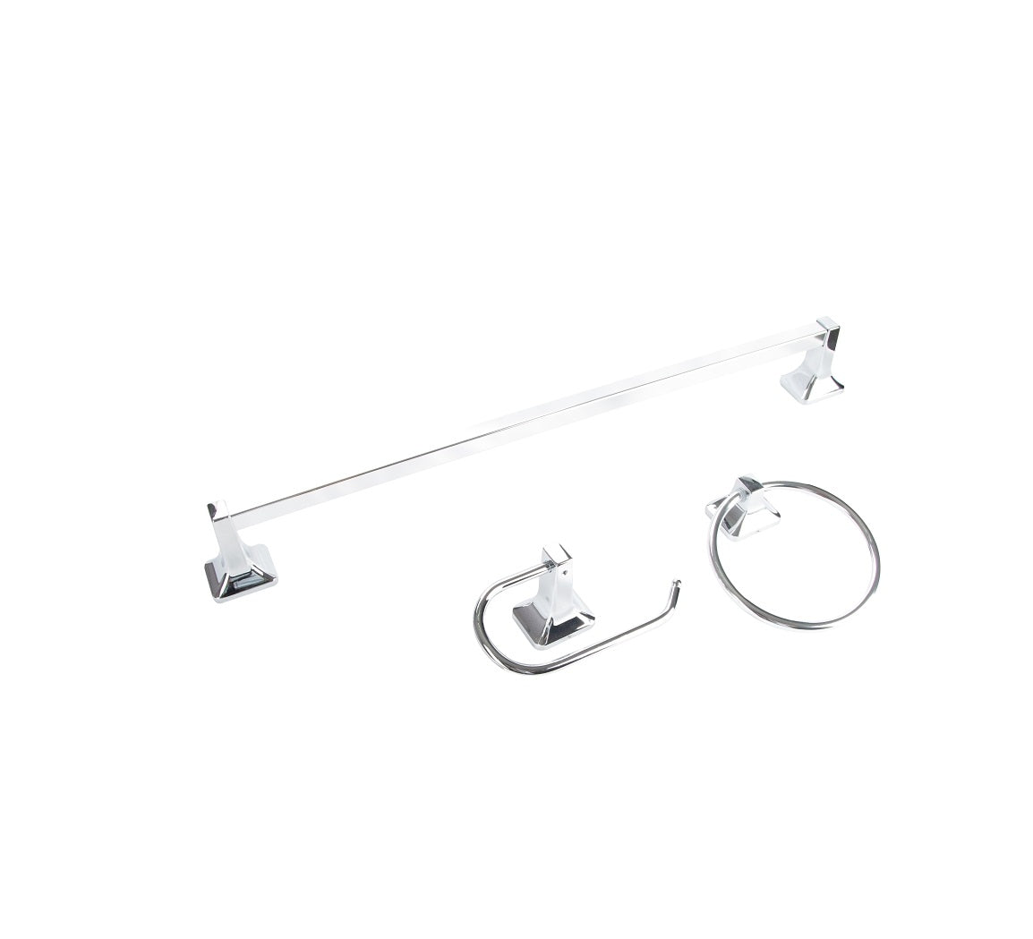 Boston Harbor 3603C Manhattan Bath Hardware Set, Chrome, 3 Pieces