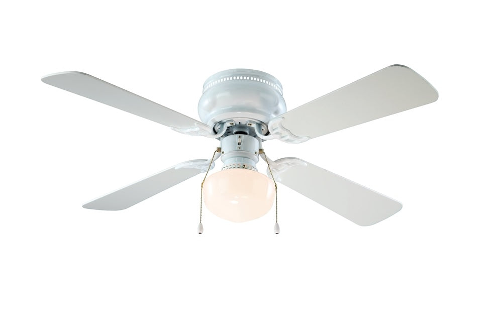 Boston Harbor CF-78126 Hugger Ceiling Fan, 42", White
