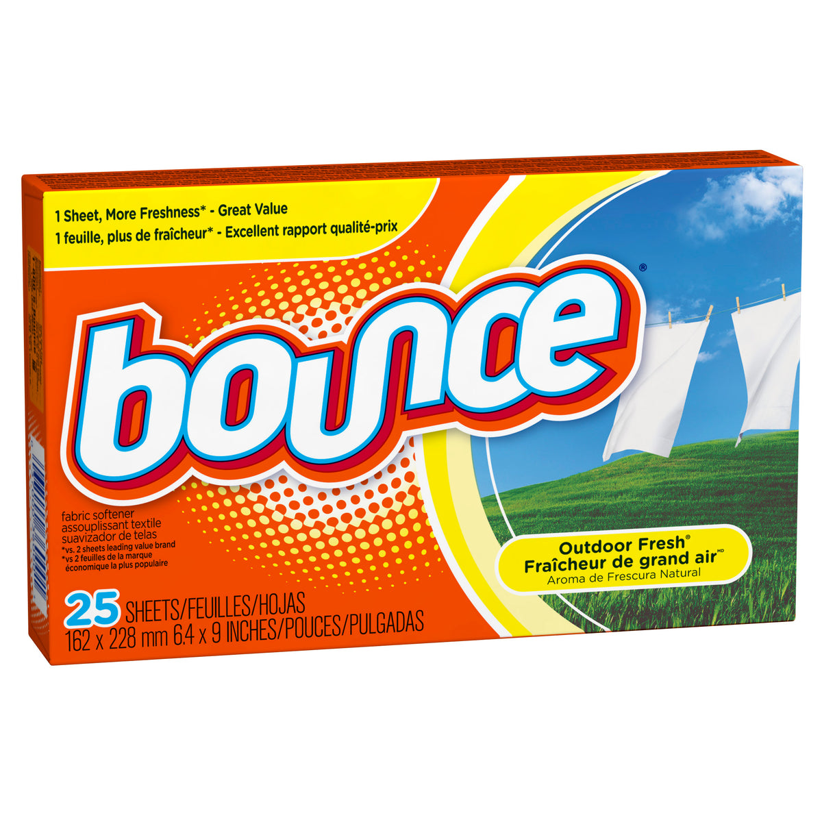 Bounce 36000 Fabric Softener Sheets, 25 Count