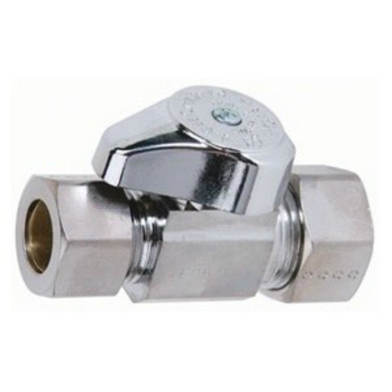 Brass Craft G2CR34X CD Straight Stop Valve, 5/8" x 1/2", Chrome