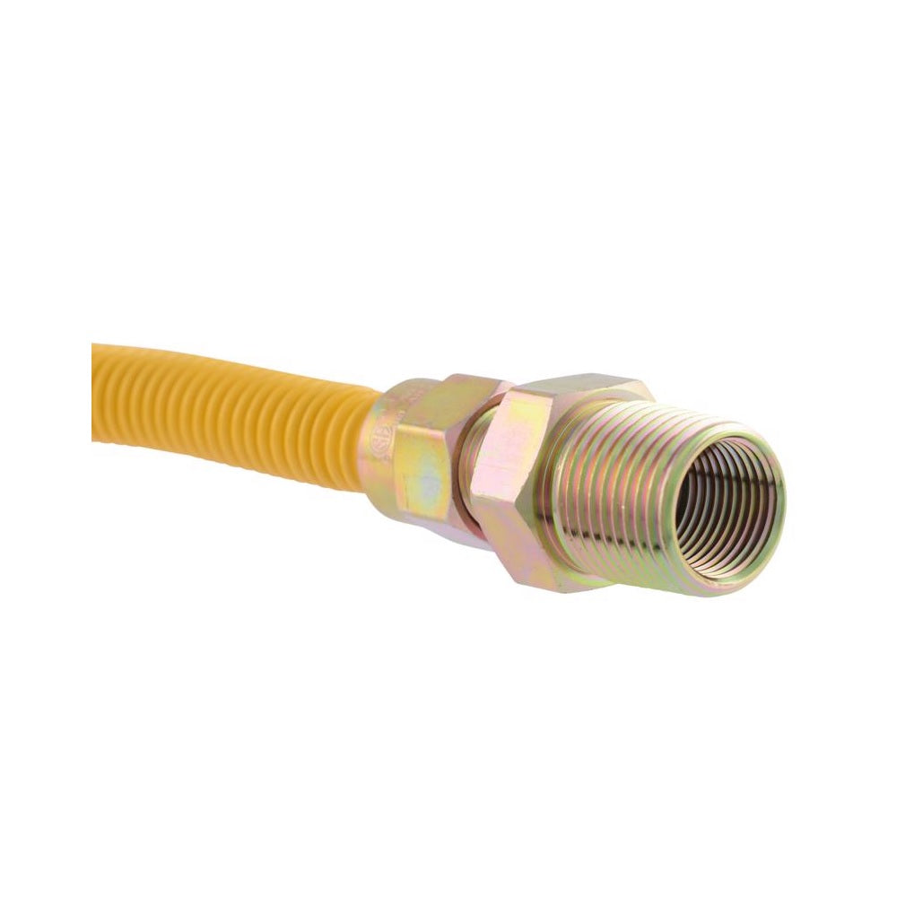 BrassCraft 10YE52V048B Gas Connector, Stainless Steel