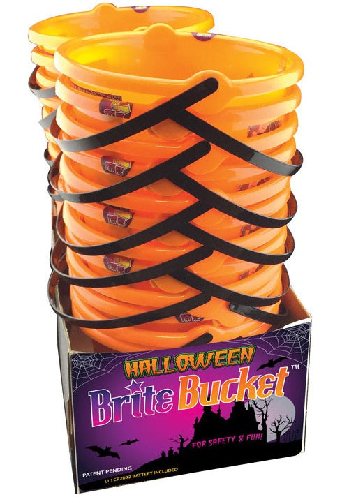 Bright Bucket 702366 Halloween Pumpkin Bucket, Orange