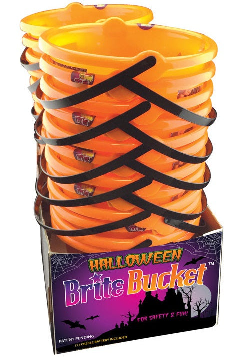 Bright Bucket 702366 Halloween Pumpkin Bucket, Orange