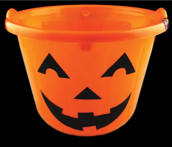 Bright Bucket 702366 Halloween Pumpkin Bucket, Orange