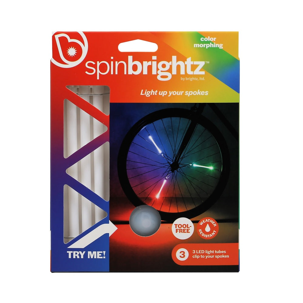 Brightz L1703 Spin Brightz Bicycle LED Lighting, Multicolored
