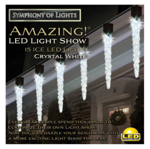 Brite Star 39-467-23 Symphony Of Lights Amazing Mini Icicle Light Show, 15 Lights