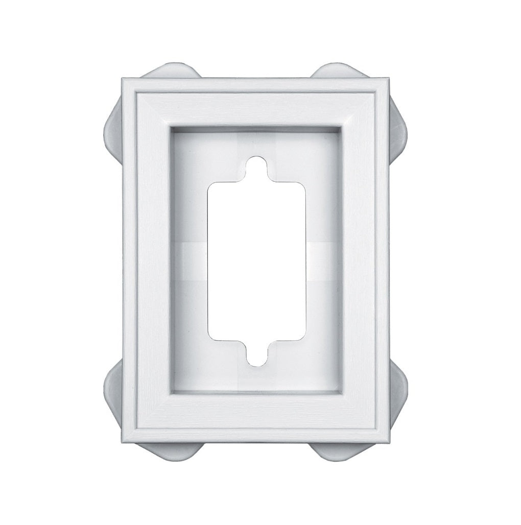 Builders Edge 130030002001 Mounting Block, White