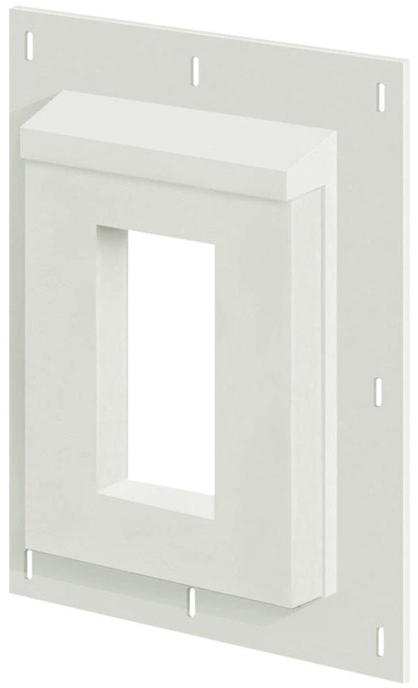 Builders Edge SMR68TW Receptacle SturdiMount Block, Primed