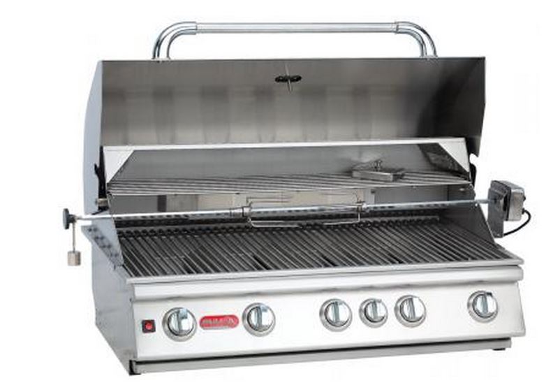 Bull 57568 Brahma 5-Burner Built-In LP Grill Head With Lights, 90,000 BTU's