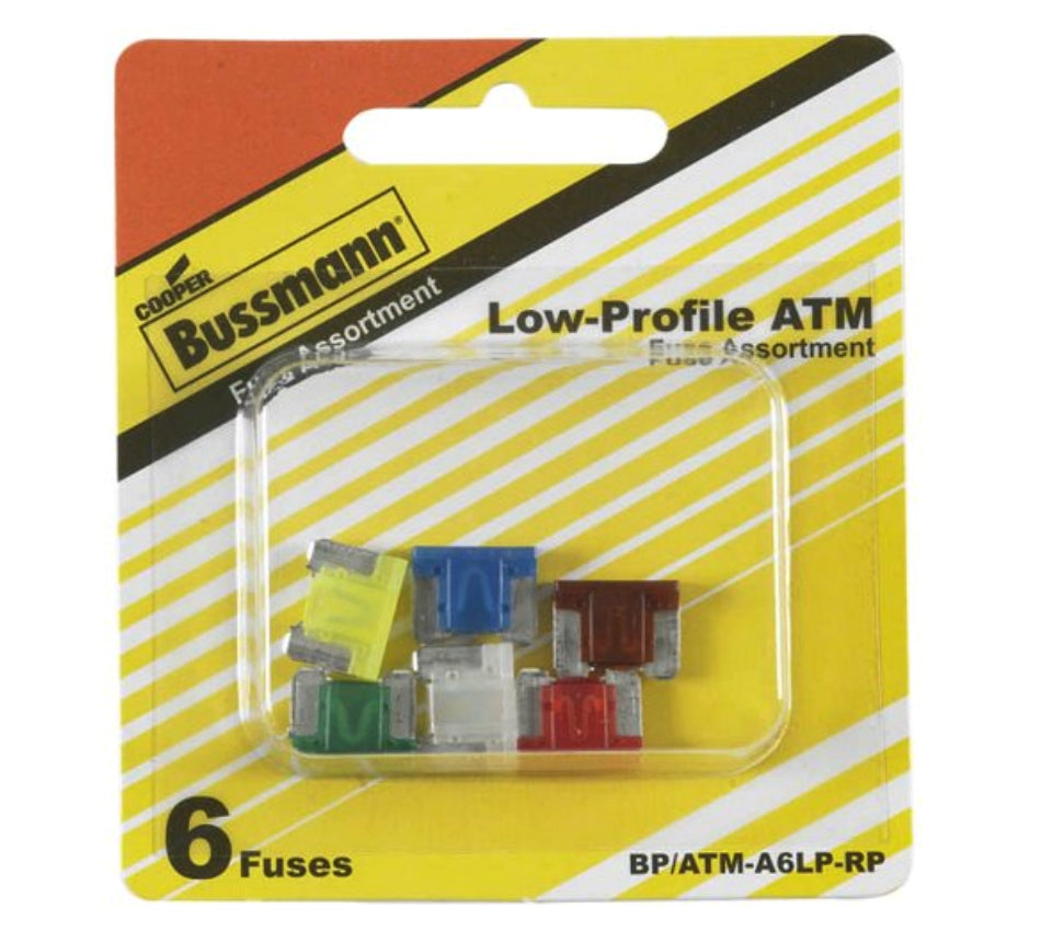 Bussmann BP/ATM-A6LP-RP ATM Low Profile Auto Fuse Assortment