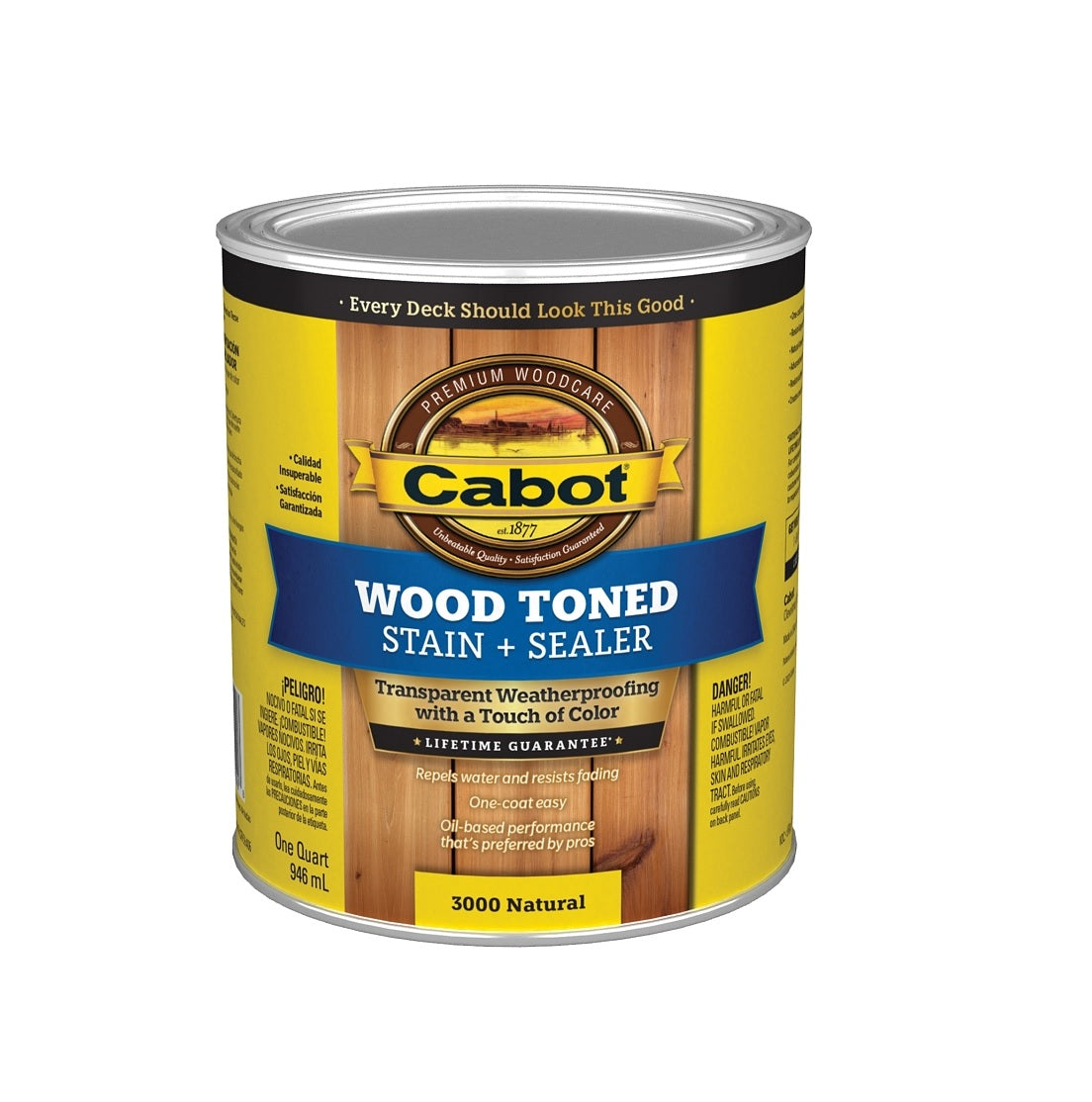 Cabot 3000 Deck and Siding Stain, Natural, 1 qt.