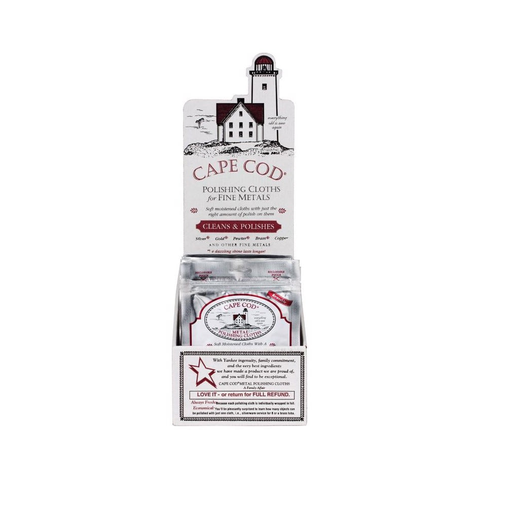 Cape Cod 88821 Metal Polishing Cloths, 4 Inch x 6 Inch