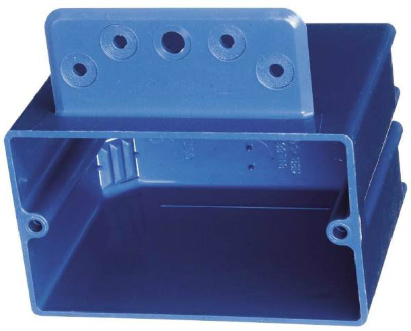 Carlon B118B-UPC Pvc Switch Box, 1 Gang, 3/8" To 5/8"