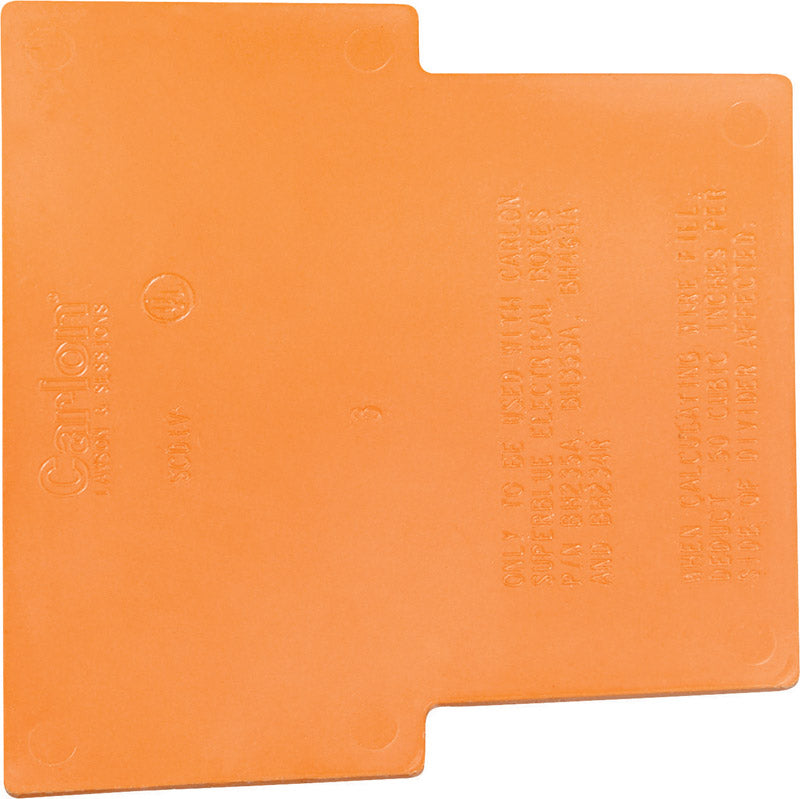 Carlon SCDIV Low Voltage Divider Plate, Orange