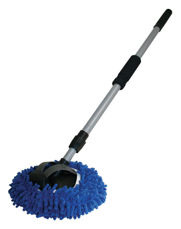 Carrand 93303 Chenille Microfiber Wash Mop, 48" Extension Pole