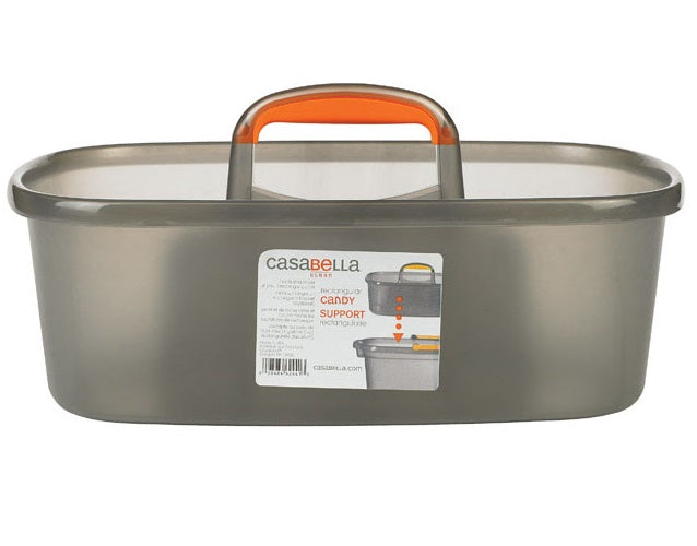 Casabella 62441 Rectangular Bucket Caddy, Graphite