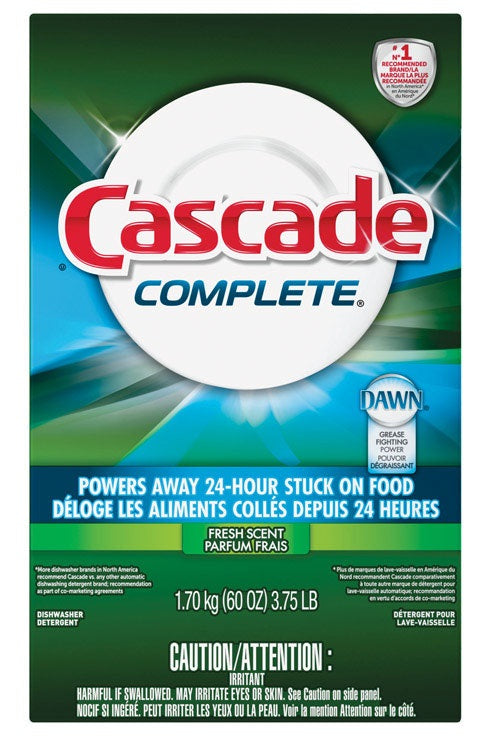 Cascade 037000957881 Dishwasher Detergent, 60 oz, Fresh Scent