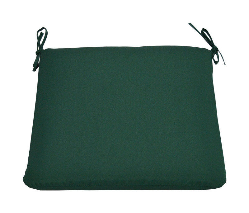 Casual Cushion Corp 308-1455 Large Seat Pad, Forest Green, 19"X18"