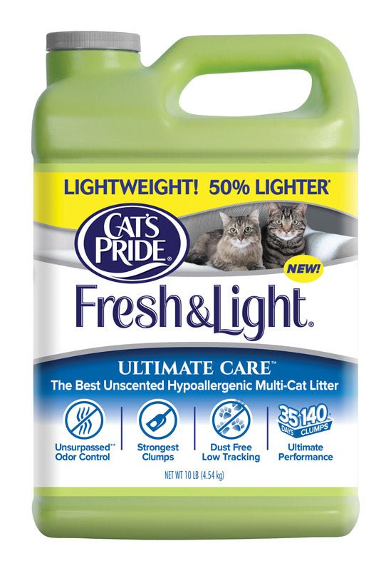 Cat's Pride C47710-C40 Fresh and Light Premium Fragrance Free Cat Litter, 10 lb.