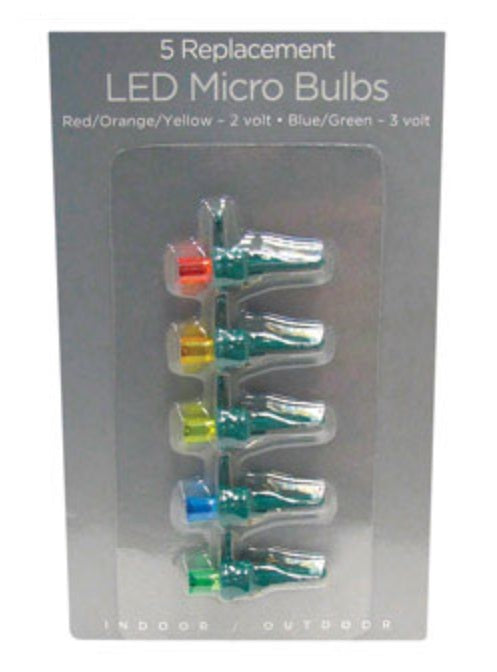 Celebrations 11206-71 Micro LED Replacement Bulbs, Multicolor, Cd/5