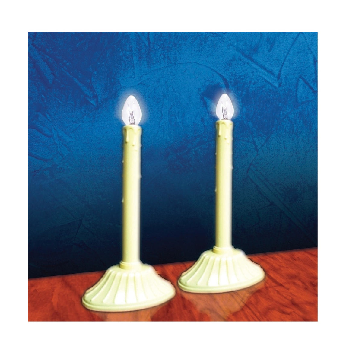 Celebrations 1502-71 Electric Candles, Orange Bulbs