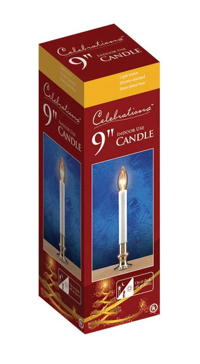 Celebrations 1527-71 Single Electric Light Sensor Candle, 8.5"