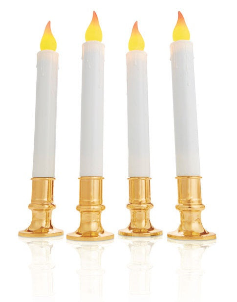 Celebrations 24329-73A LED Candle, 9", Flickering LED Bulb