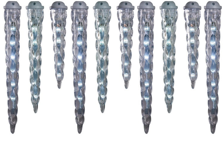 Celebrations 264GV911 LED Melting Icicle Christmas Light Set, Clear