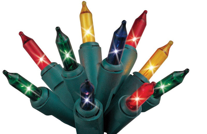 Celebrations 48151-71 Mini Light Set, 31', 300 Multi-Color Lights