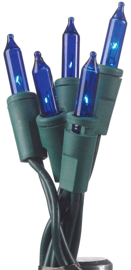 Celebrations 4054-71 Mini Light Set, 10', 50 Blue Lights