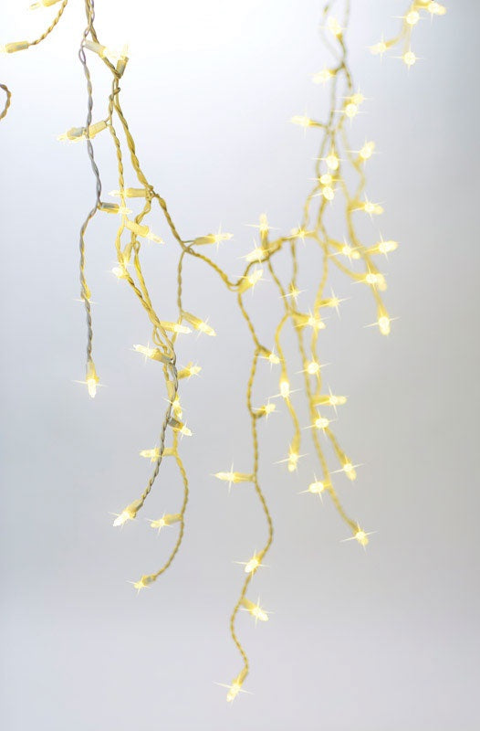 Celebrations 40810-71 LED Icicle Light Set, 5.67', 100 Warm White Lights