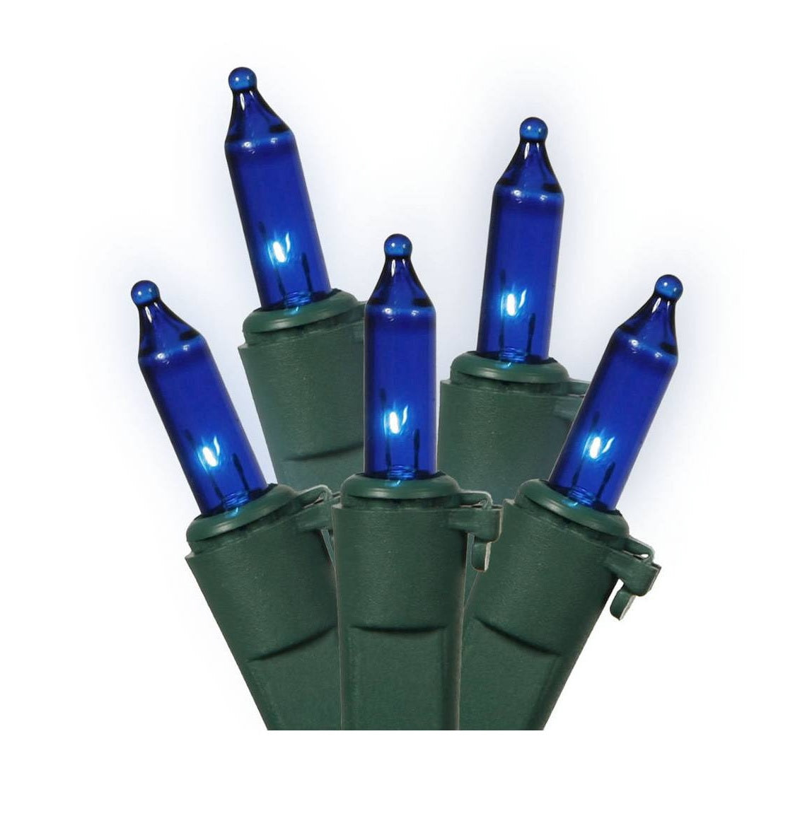 Celebrations 44803-71 Staylit Blue Commercial Mini Light Set, 34.25'