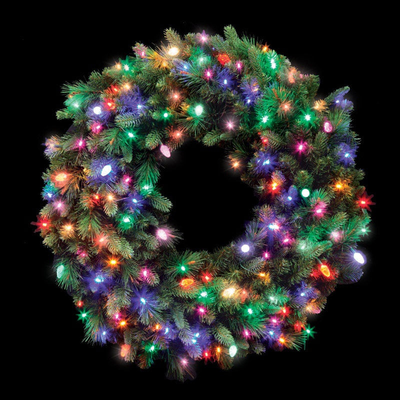 Celebrations 4723159-CC602AC Prelit Christmas Wreath, 48"