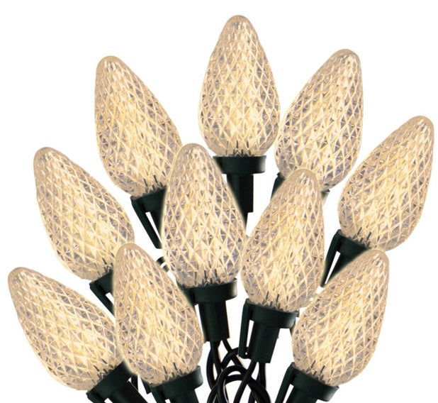 Celebrations 47735-71 C9 LED Light Bulbs On A Reel, 49', Warm White