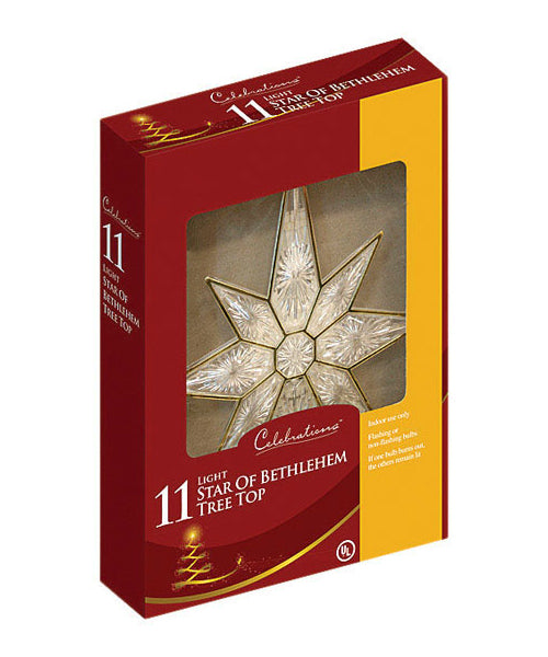Celebrations 49950-71 Star Of Bethlehem Treetop, 12" Tall