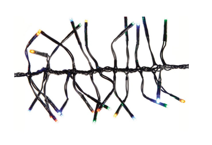 Celebrations 955992 Christmas LED Cluster Twinkle Lights, Multicolored, 9.8'