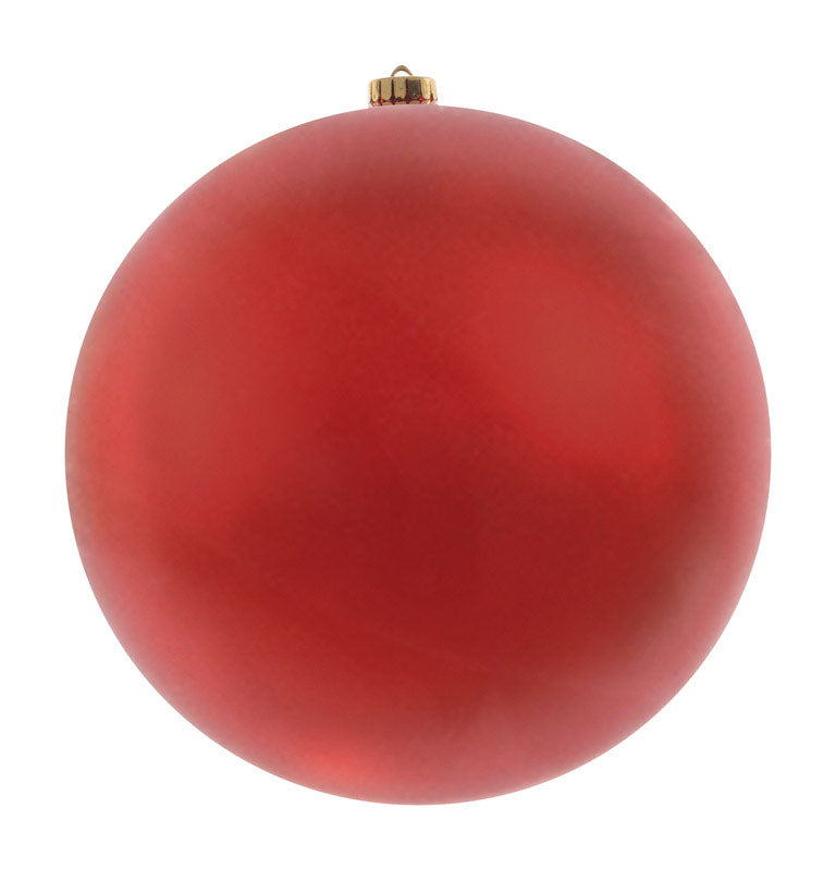 Celebrations 956015 Shatterproof Christmas Ball Ornament, Red, 140 mm